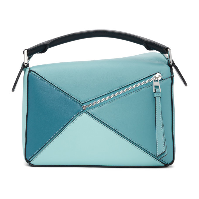 Loewe Blue Small Puzzle Bag Loewe