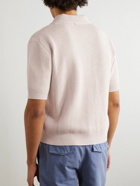 Agnona - Ribbed Cotton, Linen and Cashmere-Blend Shirt - Neutrals
