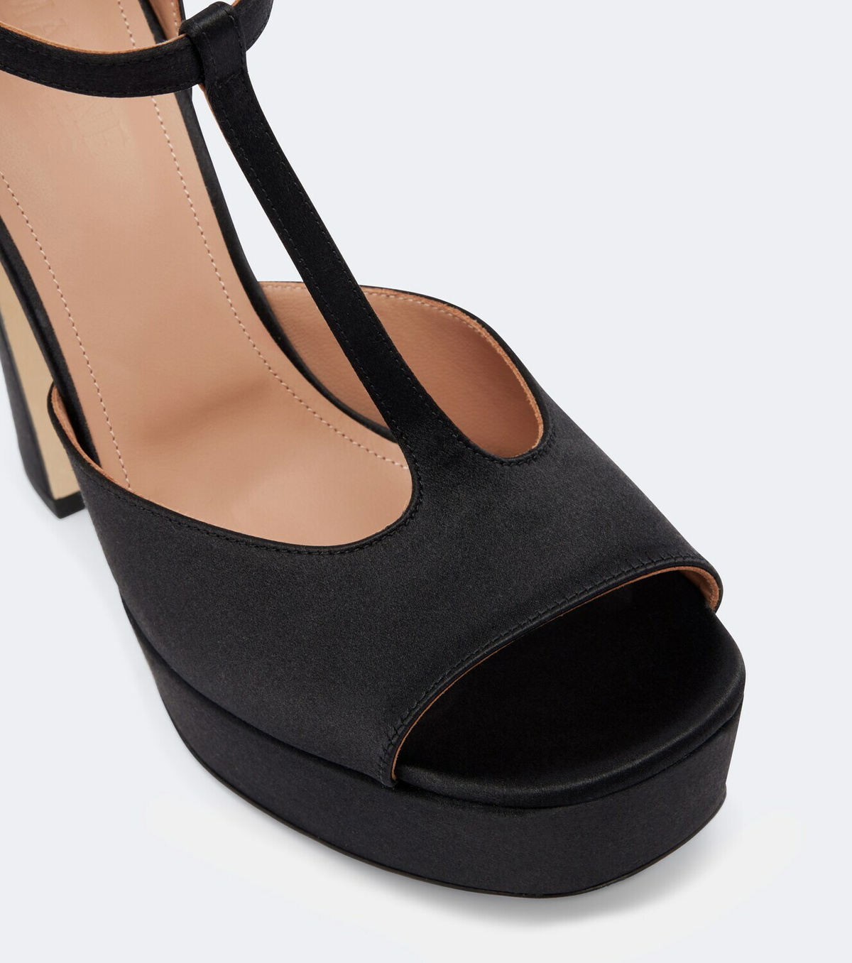 Malone Souliers Nomi embellished satin platform sandals