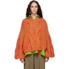 Loewe Orange Cable Sweater