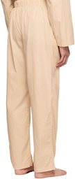 Tekla Beige Organic Cotton Pyjama Pants