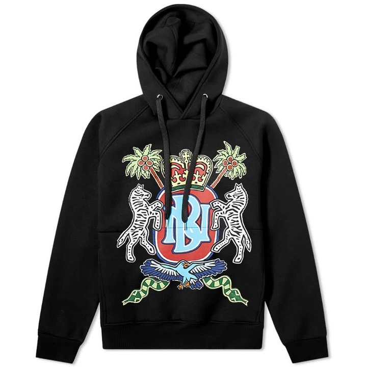 Photo: Neil Barrett Coat of Arms Printed Popover Hoody