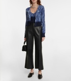 Altuzarra - Sim tie-dye silk crop top