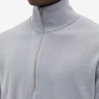 Norse Projects Men's Tech Merino Half Zip in Glacier Grey