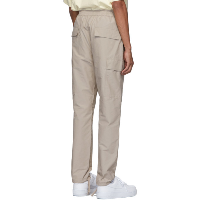 Essentials Taupe Drawstring Cargo Pants Essentials