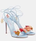 Aquazzura Marea raffia sandals