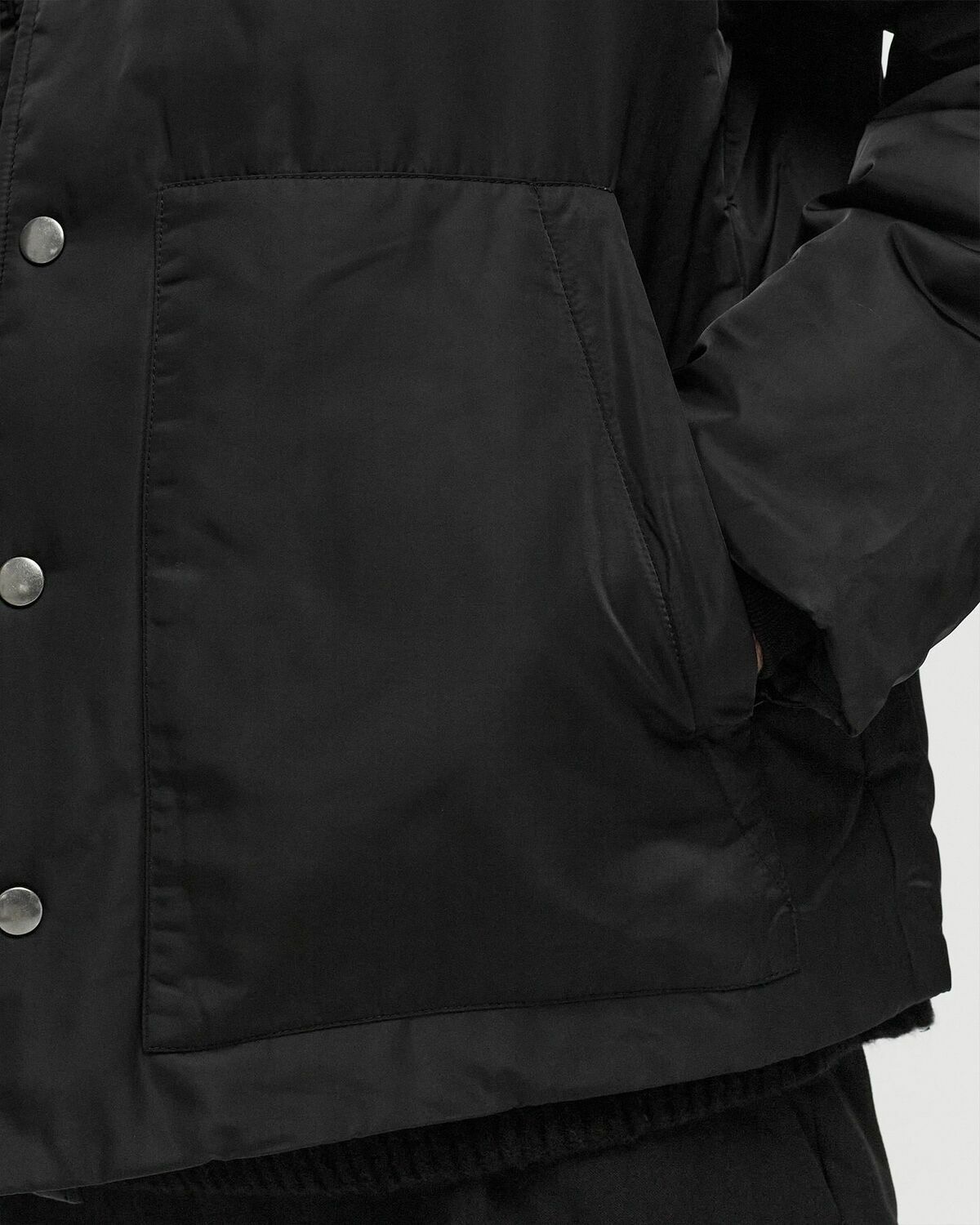 ølåf Padded Coach Jacket Black Overshirts/Windbreaker OLAF HUSSEIN