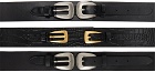 Recto Black Multi Leather Corset Belt