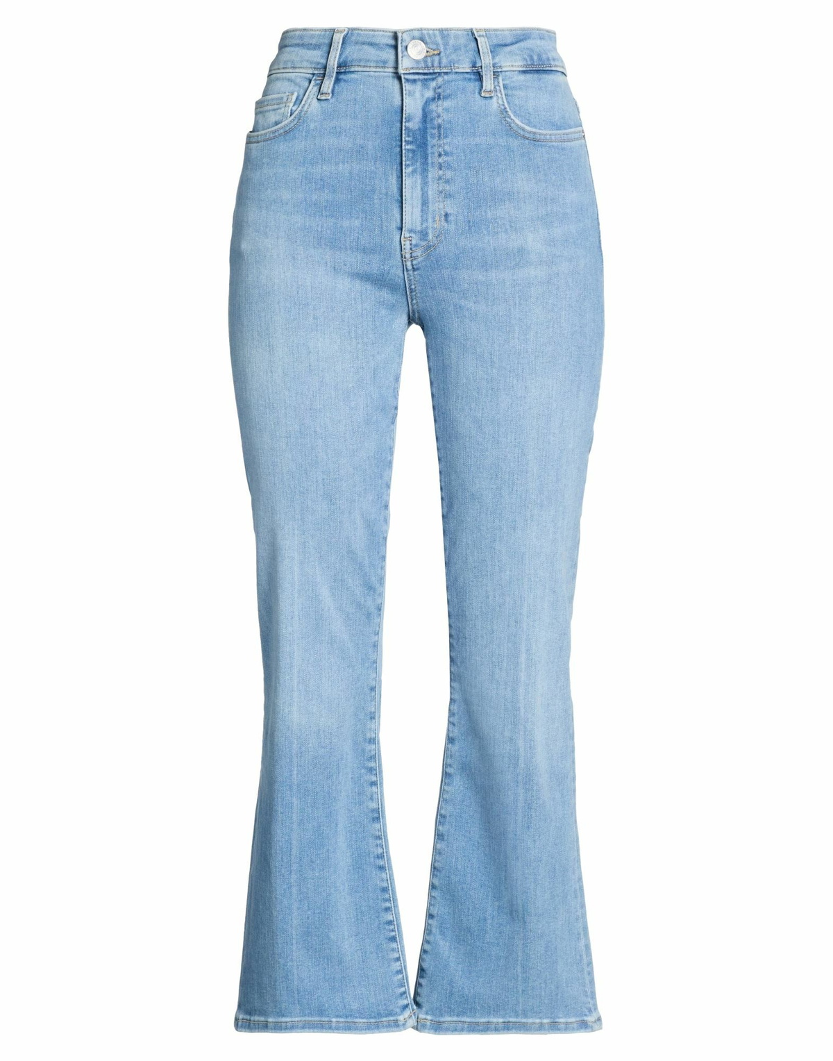 Frame Le Crop Mini Boot Womens Jeans in Blue