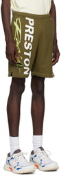 Heron Preston Khaki 'Racing' Shorts