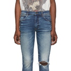 Amiri Indigo Broken Jeans