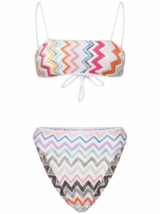 Photo: MISSONI Chevron Lurex Zig Zag Bikini Set