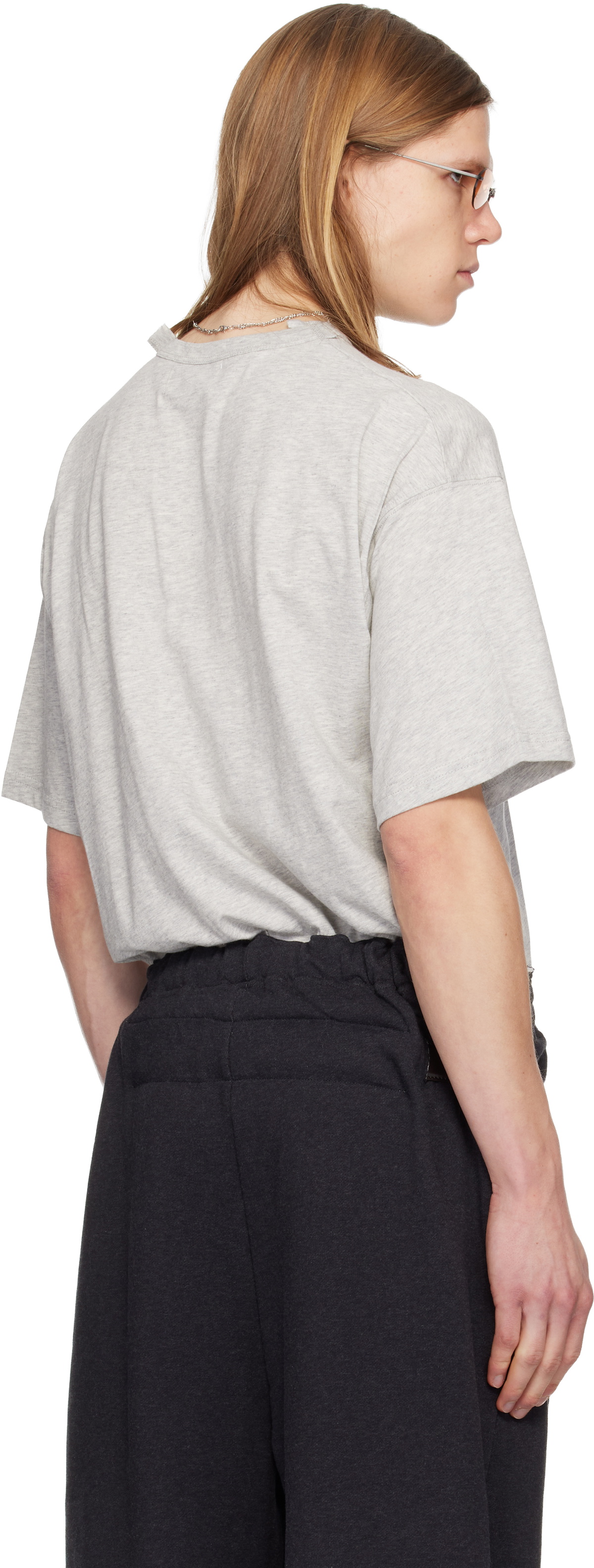 Magliano Gray 'I Suffer' T-shirt Magliano