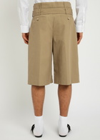 Simone Rocha Belted Cotton-gabardine Shorts