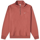 Nike Men's NRG Quarter-Zip Top in Canyon Rust/White