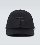 Tom Ford Logo embroidered cashmere baseball cap