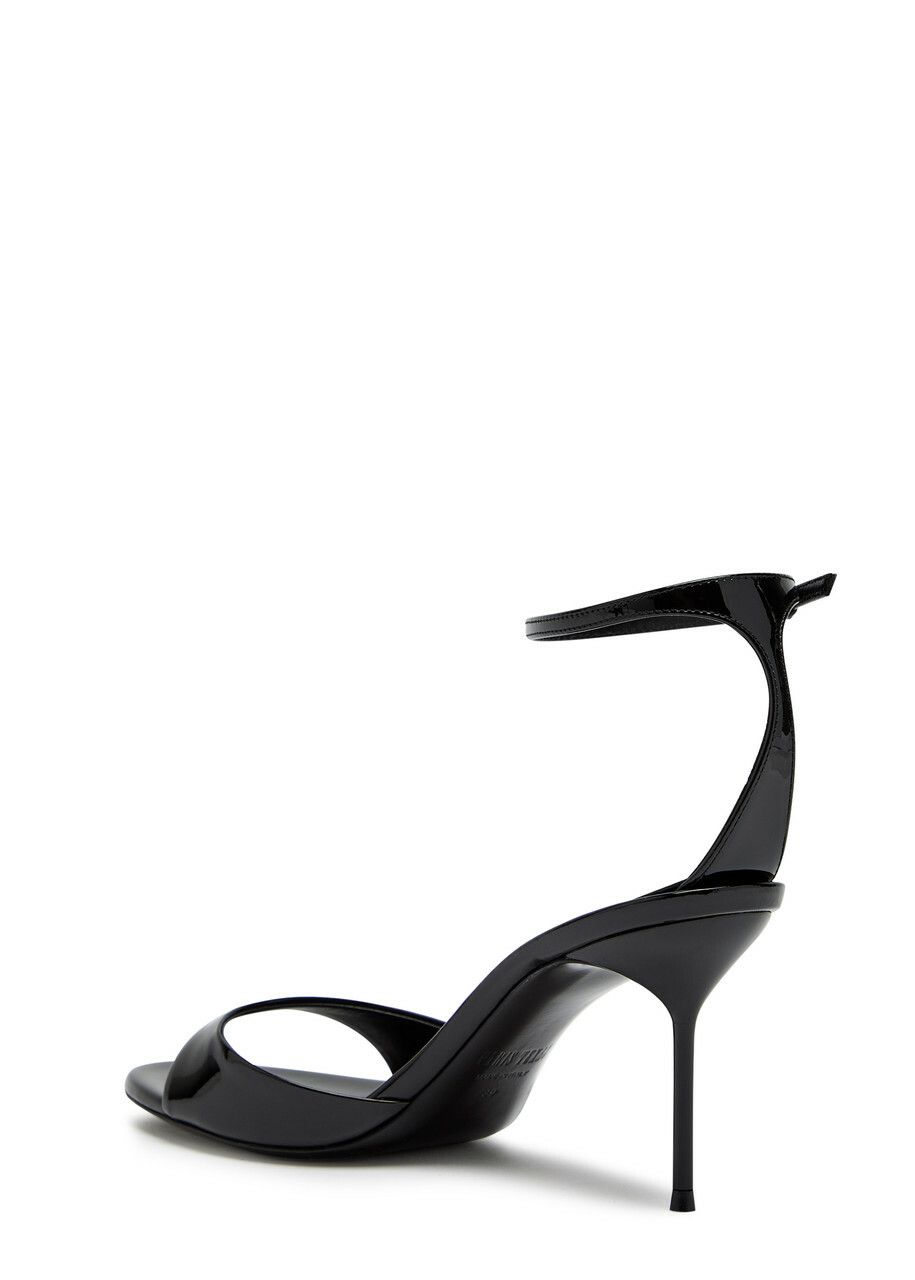 Paris Texas Lidia 70 Patent Leather Sandals Black