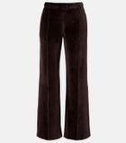 Courrèges Cotton-blend velvet sweatpants