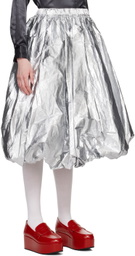 Black Comme des Garçons Silver Balloon Skirt