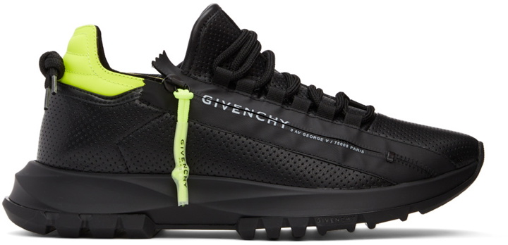 Photo: Givenchy Black & Yellow Spectre Zip Sneakers