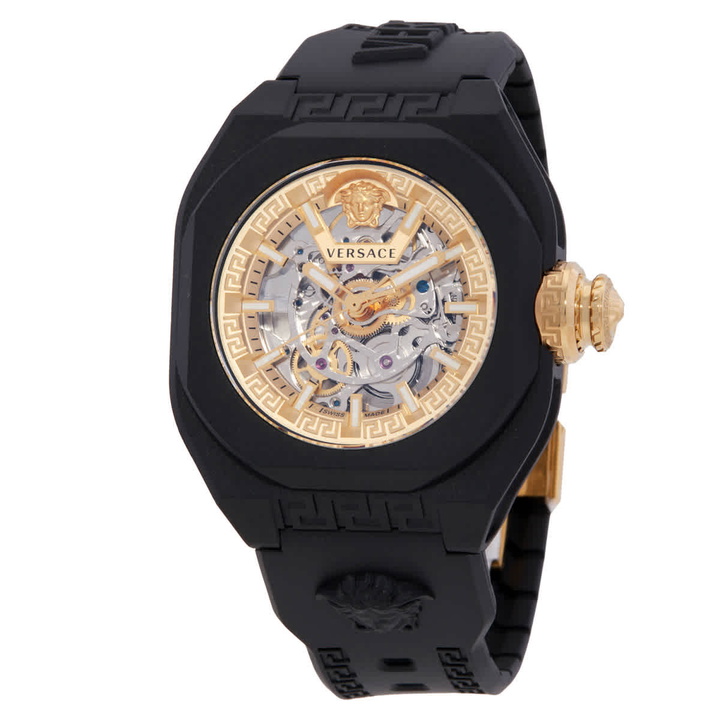 Photo: Versace V-Legend Automatic Skeleton Dial Watch VE7L00123