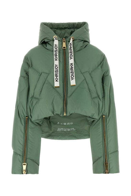 Photo: Khrisjoy Sage Green Polyester Down Jacket