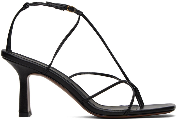 Photo: NEOUS Black Alphard Heeled Sandals