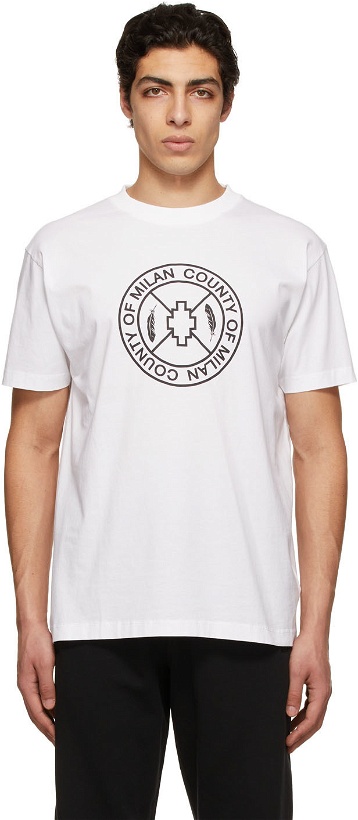 Photo: Marcelo Burlon County of Milan White Skate Cross Logo T-Shirt