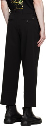 Wooyoungmi Black Turn-Up Trousers