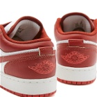 Air Jordan Men's 1 Low SE GS Sneakers in Dune Red/Lobster-Sail/Vachetta Tan