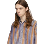 Our Legacy Blue and Orange Coco 70s Shirt