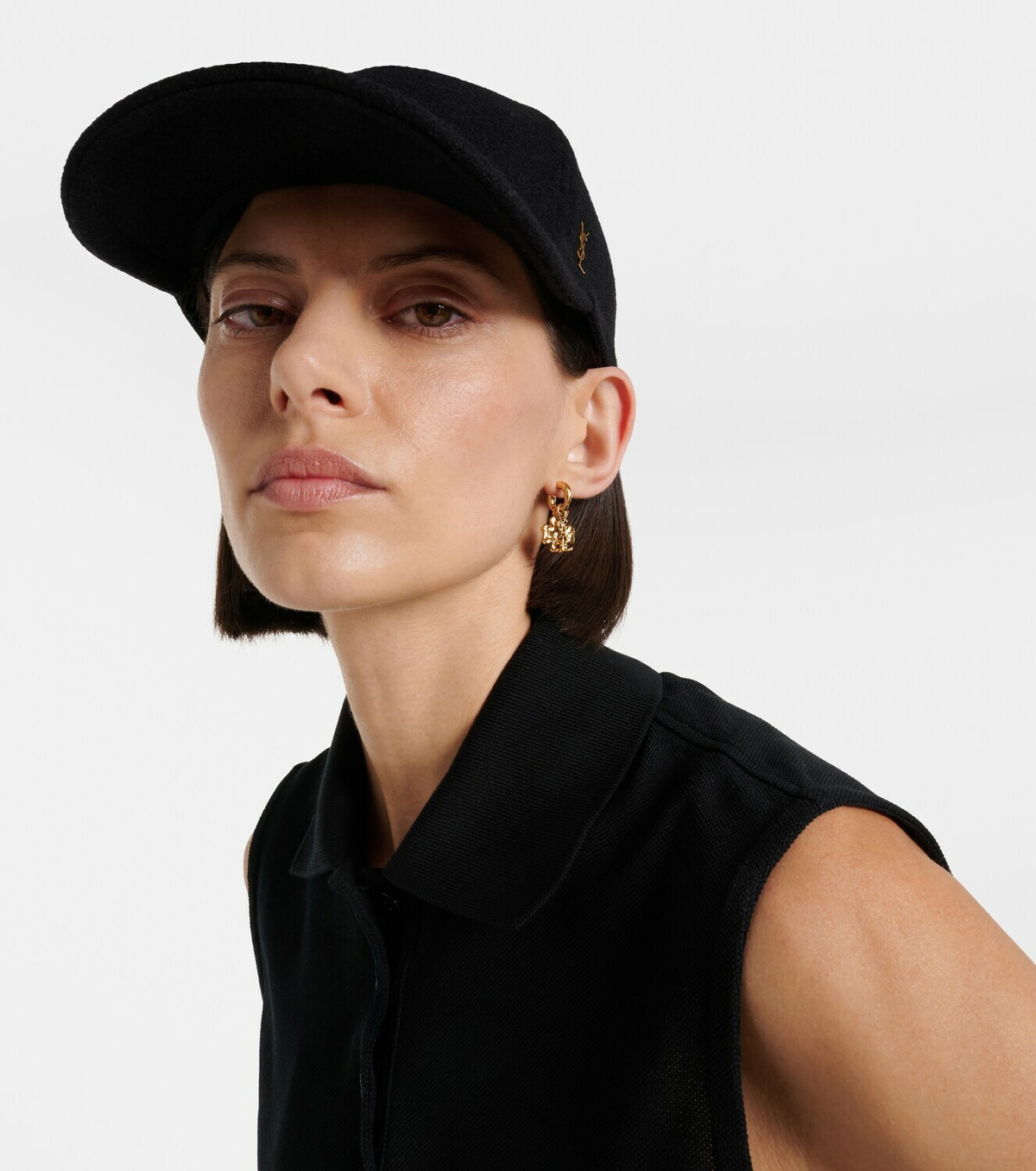 Saint Laurent Cassandre felted baseball cap