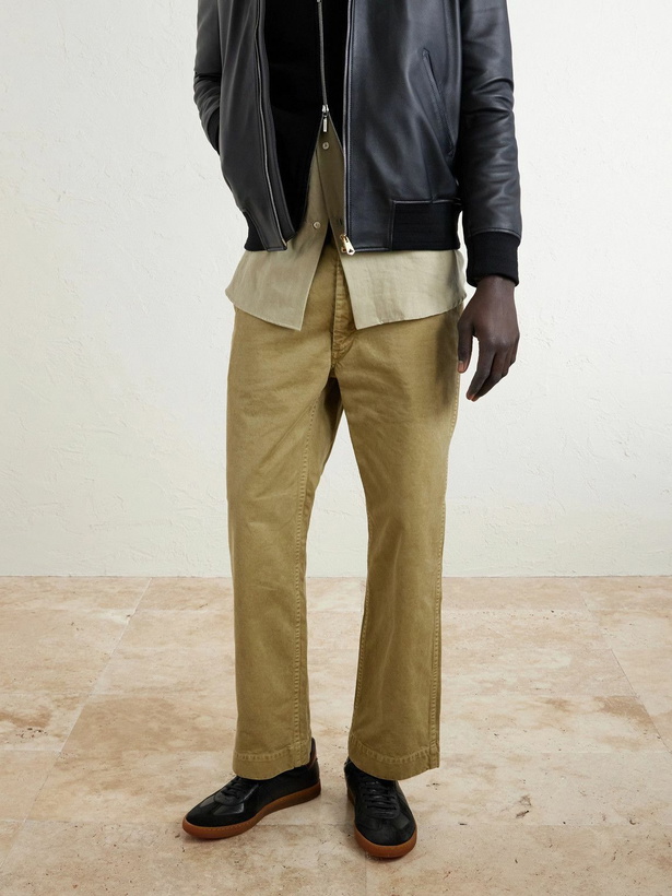 Photo: Officine Creative - Militia 001 Suede-Trimmed Full-Grain Deerskin Sneakers - Black