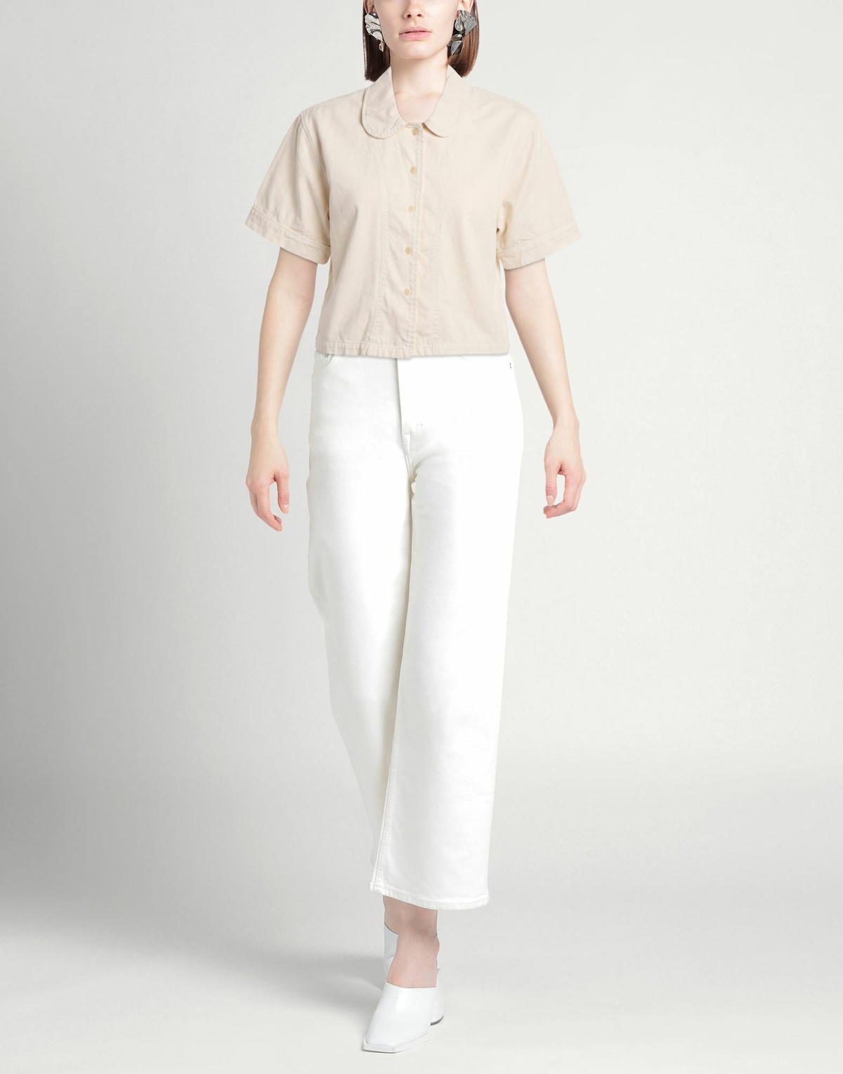 Les Tien Womens Shirt Ivory