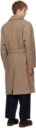 LE17SEPTEMBRE Brown Double-Breasted Coat