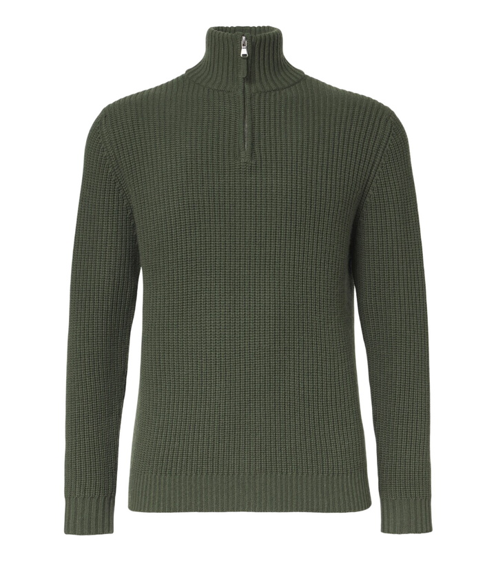 Photo: Allude Wool and cashmere half-zip sweater