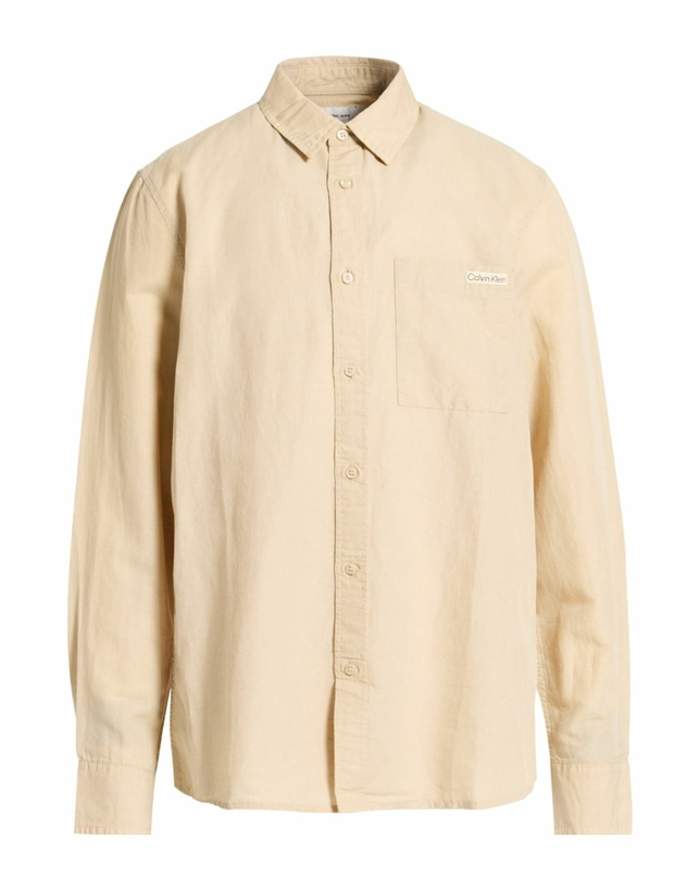Photo: Calvin Klein Jeans Mens Shirt in Beige