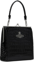 Vivienne Westwood Black Queeny Square Frame Bag