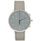 Uniform Wares SSENSE Exclusive Grey Leather M40 Chronograph Watch