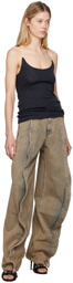 Y/Project Black Invisible Strap Tank Top