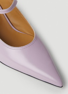 Reike Nen Pointed Mary Jane Kitten Heel Mules