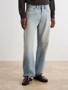 FULLCOUNT - Straight-Leg Distressed Jeans - Blue