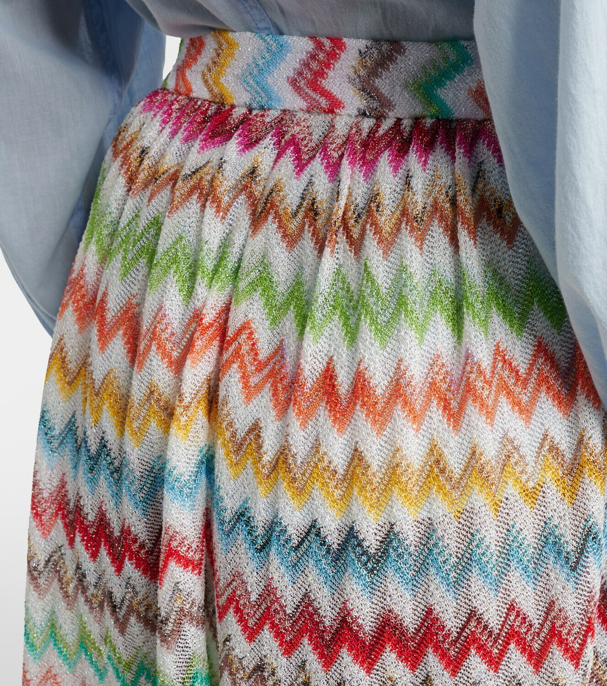 Missoni Zigzag lamé shorts