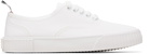 Thom Browne White Canvas Heritage Sneakers