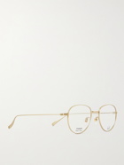 DUNHILL - Round-Frame Gold-Tone Optical Glasses