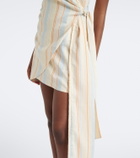 SIR Pernille striped wrap dress