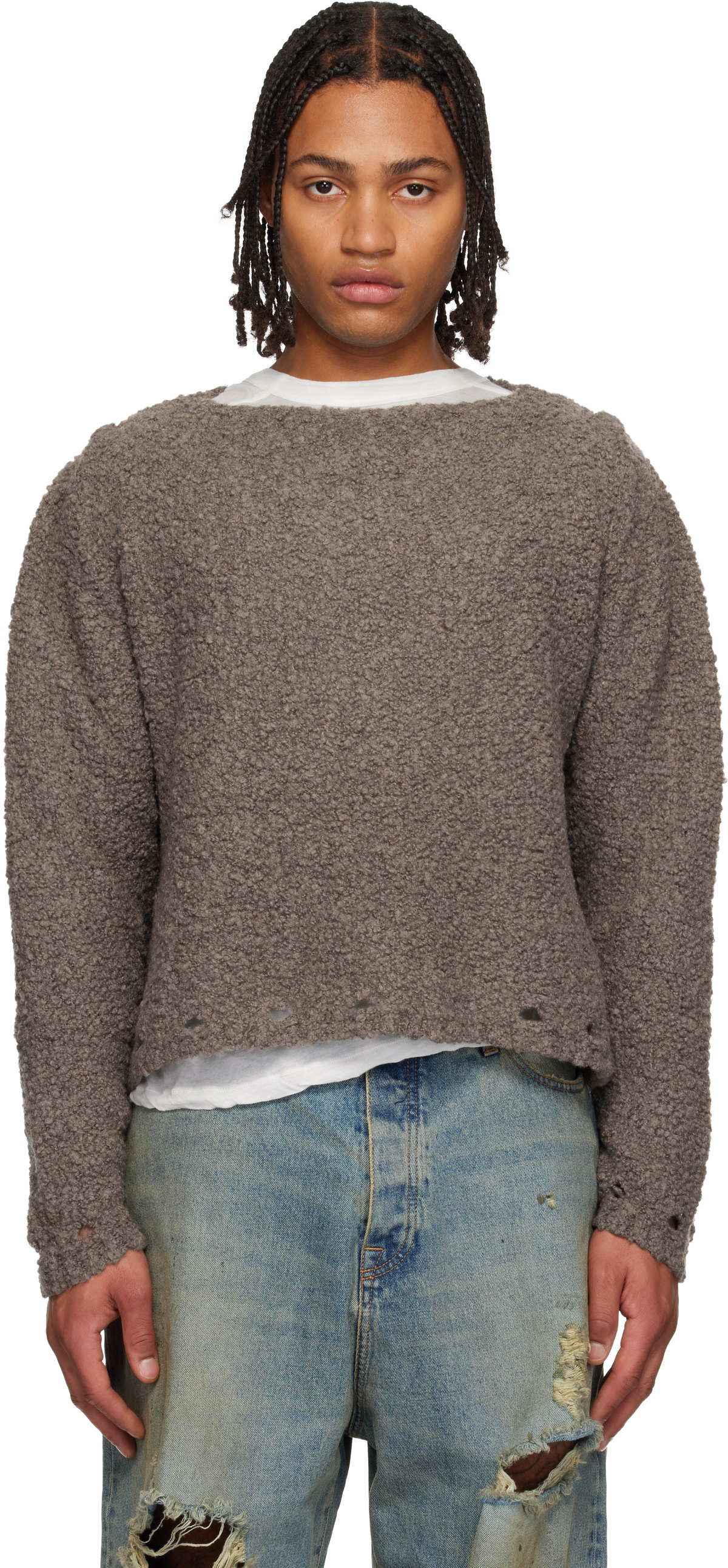 424 Gray Baby Sweater