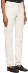 Saint Laurent Off-White Slim-Fit Jeans