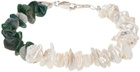 Santangelo SSENSE Exclusive Beige & Green 'La Duke' Bracelet