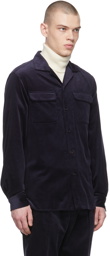 Ralph Lauren Purple Label Navy Corduroy Maxwell Shirt